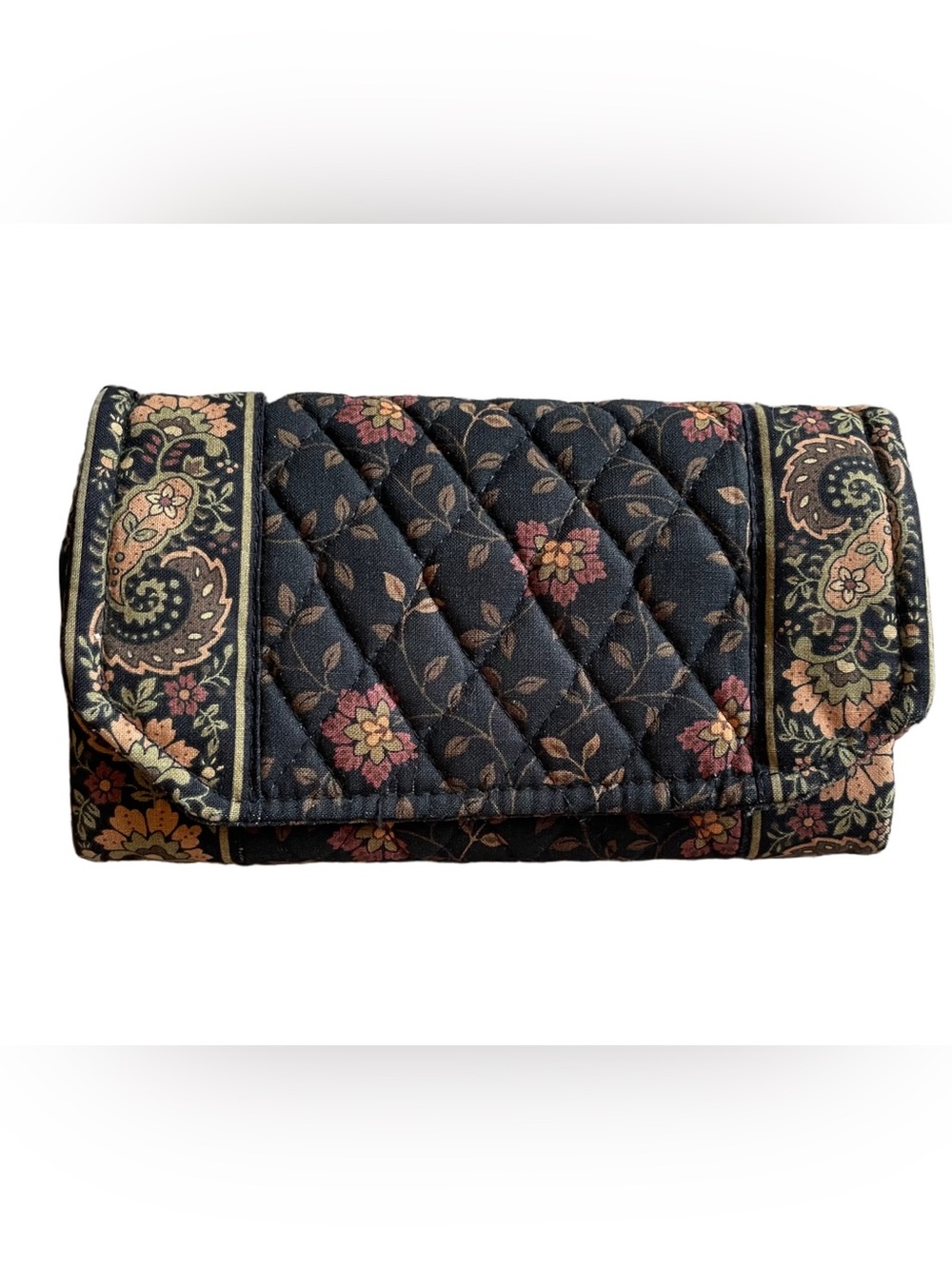 Vera Bradley Black Walnut Purse Wallet Set - Picture 2 of 12